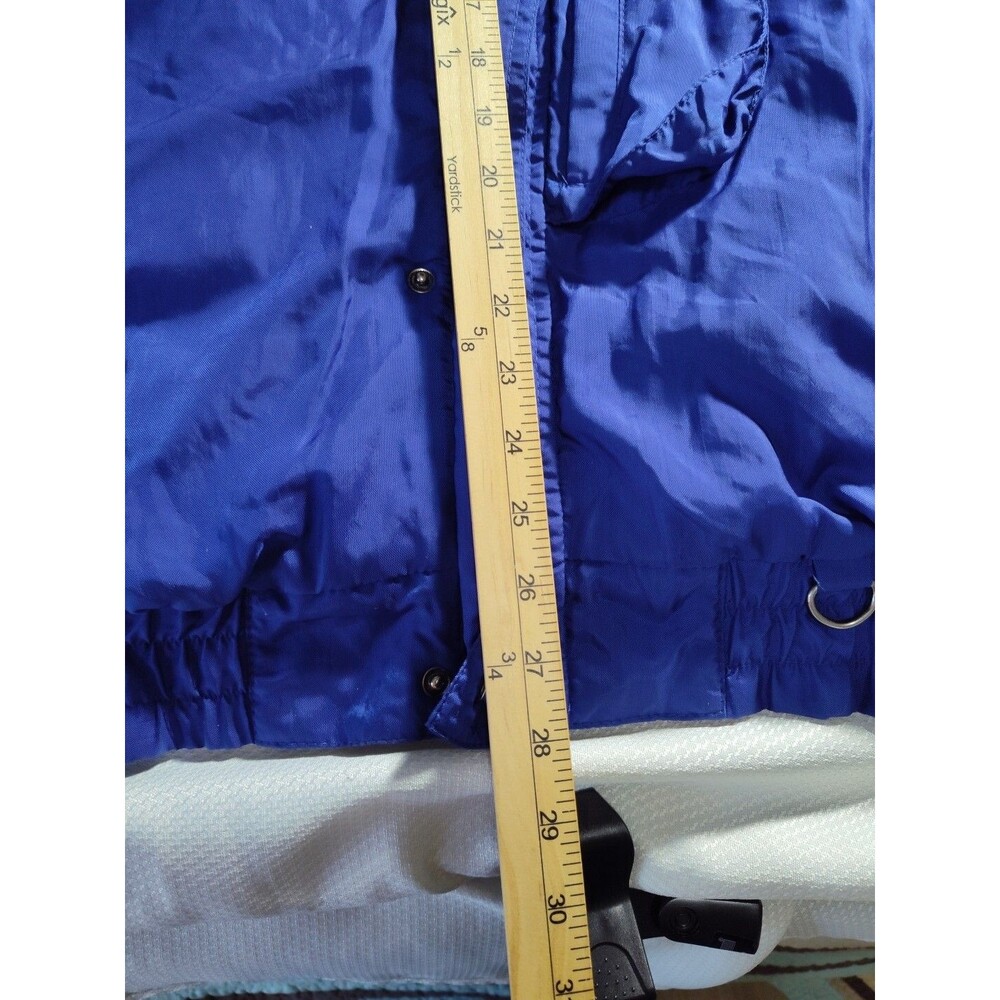 Gore Tex Ski Pro Ossi Coat Mens Medium Blue White Black Shell Full Zip  779 - Picture 7 of 12